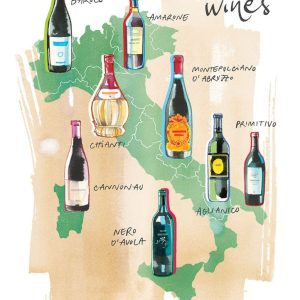 Map of Italian Wines