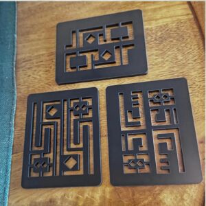 Table Art Coasters Set X3